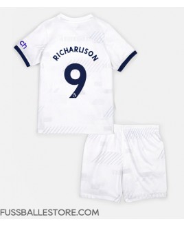 Günstige Tottenham Hotspur Richarlison Andrade #9 Heimtrikotsatz Kinder 2023-24 Kurzarm (+ Kurze Hosen)